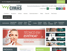 Tablet Screenshot of institutocimas.com.br